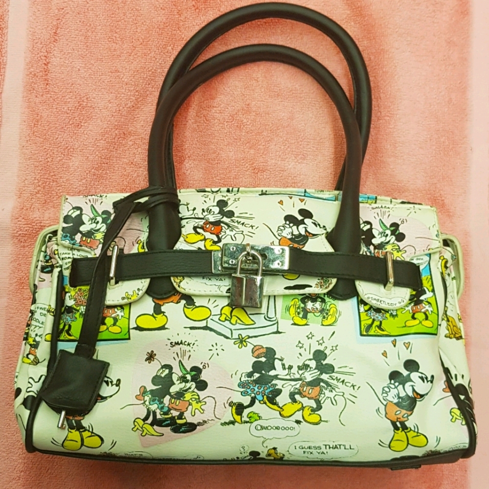 Disney Parks Mickey and Minnie comic handbag